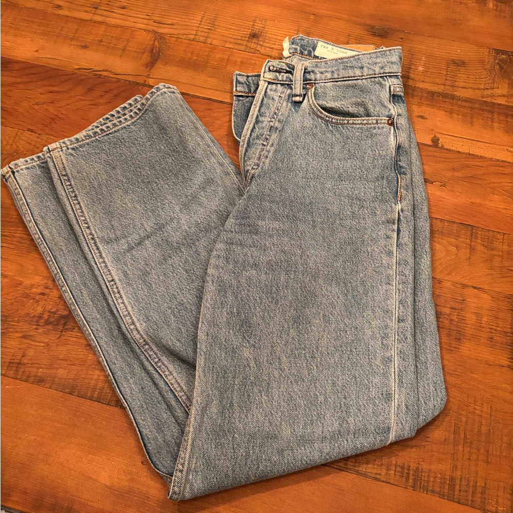 rag & bone Light Blue Straight Leg Jeans